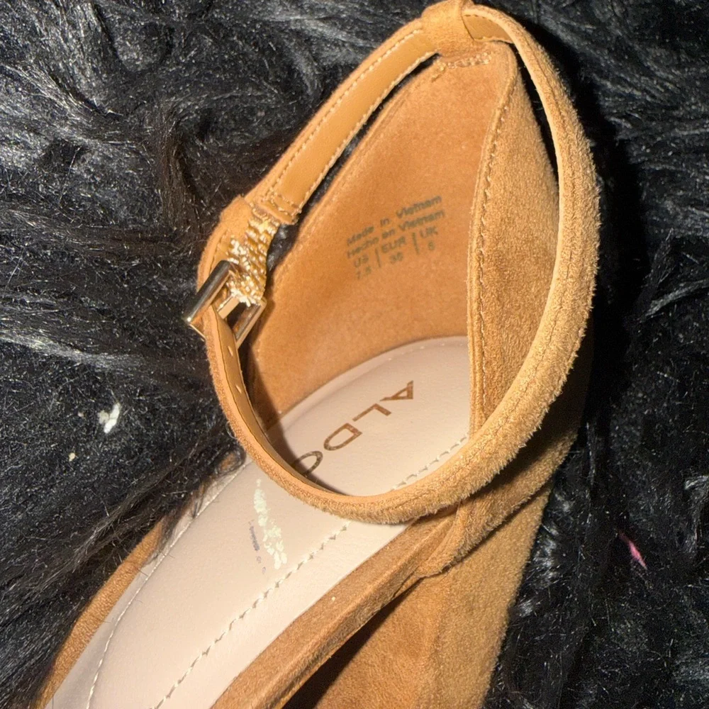 Aldo Women's Nicholes Suede Block Heel Pumps - Picture 10 of 10
